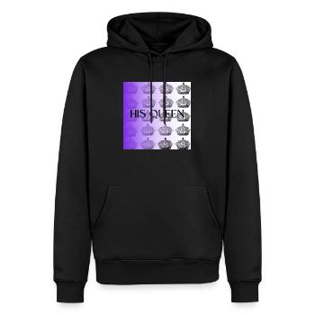 HER KING - Männer Premium Bio Hoodie - Schwarz - Vorne - Nico (187cm)