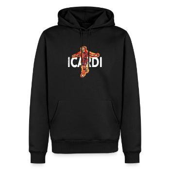 Mauro icardi - Sweat à capuche Premium bio Homme - noir - Devant - Nico (187cm)