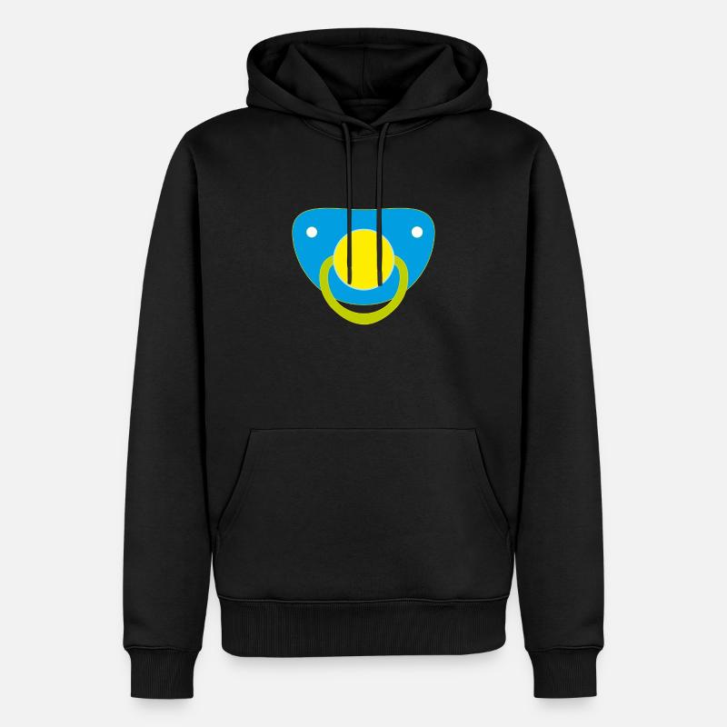 Schnulli - Männer Premium Bio Hoodie - Schwarz