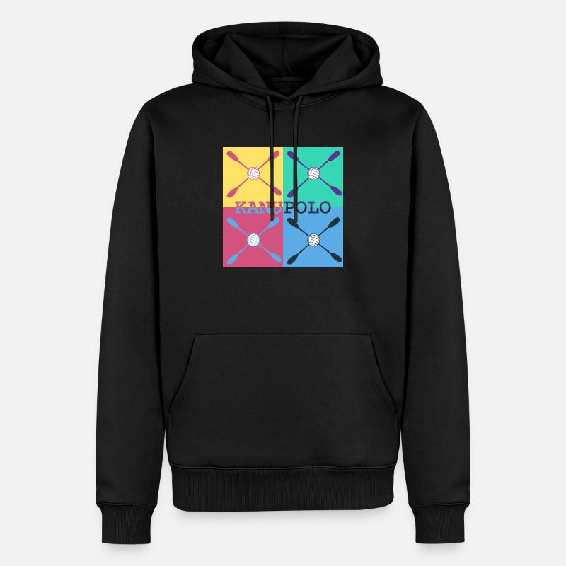 Canoë polo - élégant et cool - Sweat à capuche Premium bio Homme - noir