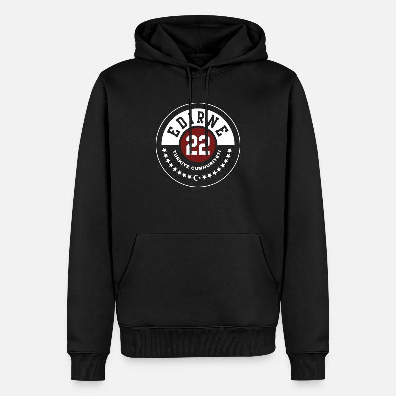 Edirne - Männer Premium Bio Hoodie - Schwarz