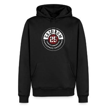 Erzurm - Sweat à capuche Premium bio Homme - noir - Devant - Nico (187cm)
