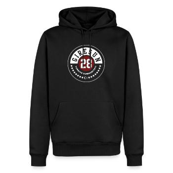 Giresun - Sweat à capuche Premium bio Homme - noir - Devant - Nico (187cm)