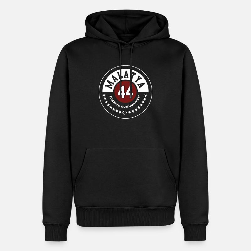 Malatya - Sweat à capuche Premium bio Homme - noir