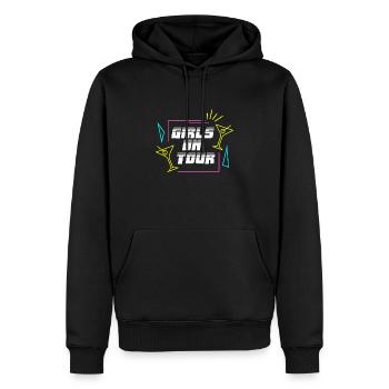 Girls on Tour - Männer Premium Bio Hoodie - Schwarz - Vorne - Nico (187cm)