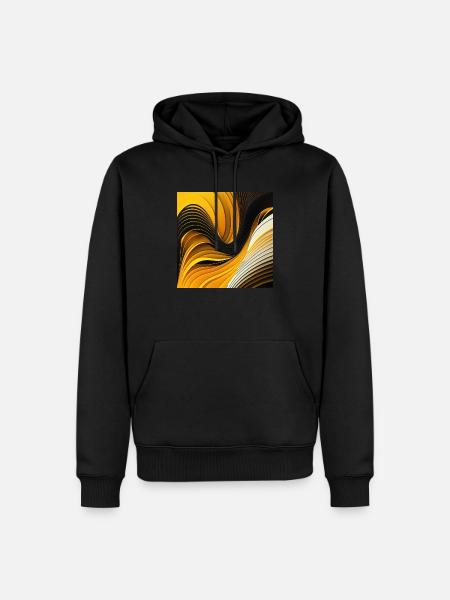 Alles ist aus Wellen 6 - Männer Premium Bio Hoodie - Schwarz