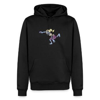 Zombie laufen lassen - Männer Premium Bio Hoodie - Schwarz - Vorne - Nico (187cm)