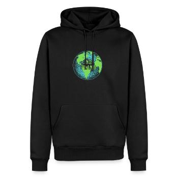 KEIN PLAN B - Männer Premium Bio Hoodie - Schwarz - Vorne - Nico (187cm)