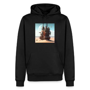 Zeitmaschine Geschenk - Männer Premium Bio Hoodie - Schwarz - Vorne - Nico (187cm)