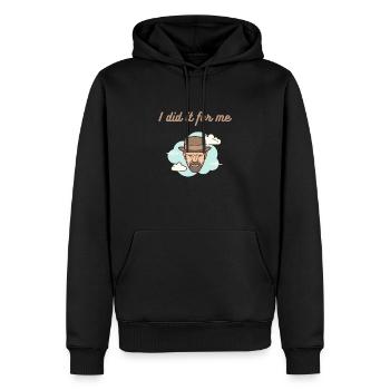 Walter White Meme - Männer Premium Bio Hoodie - Schwarz - Vorne - Nico (187cm)
