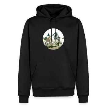 BMX - Men’s Premium Organic Hoodie - black - Front - Nico (187cm)