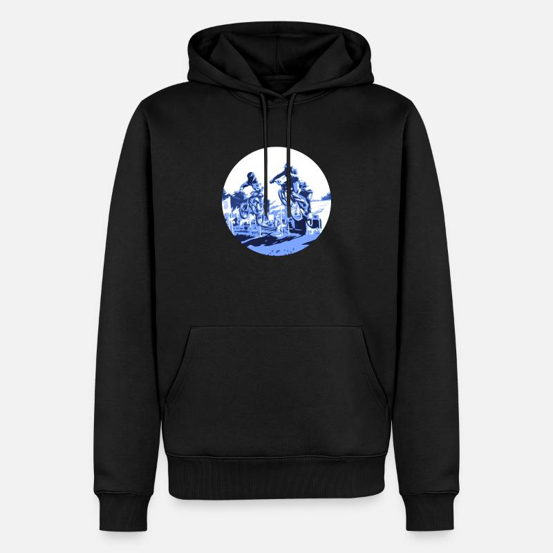 bmx - Sweat à capuche Premium bio Homme - noir