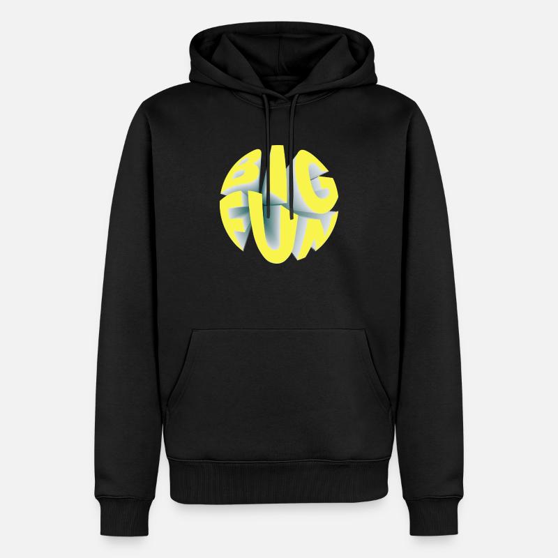 c'est moi big fun - Sweat à capuche Premium bio Homme - noir
