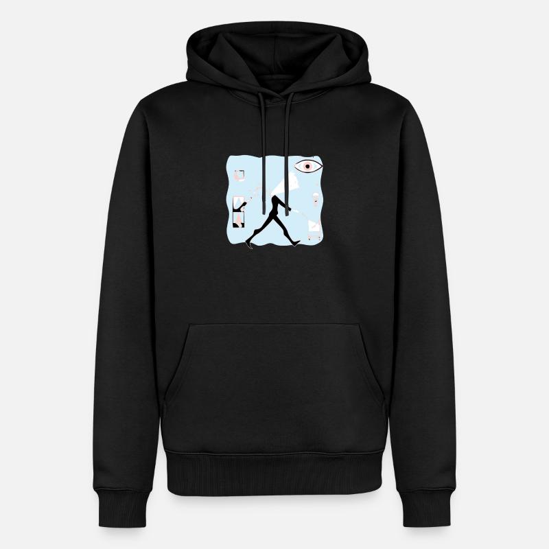 La naissance - Sweat à capuche Premium bio Homme - noir
