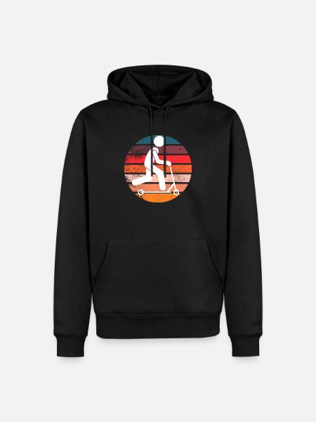 RetroScooter - Men’s Premium Organic Hoodie - black