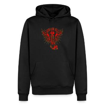 Gitarre, Musik, Band, Musiker, Gitarrist, Rock'n'Roll - Männer Premium Bio Hoodie - Schwarz - Vorne - Nico (187cm)