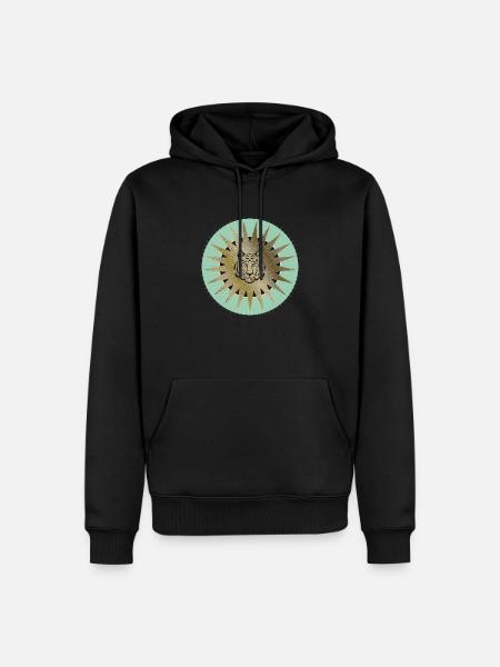 TigerSun Logo - Männer Premium Bio Hoodie - Schwarz