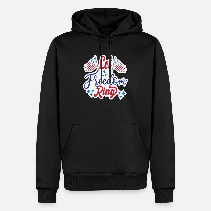 Que la liberté sonne - Sweat à capuche Premium bio Homme - noir