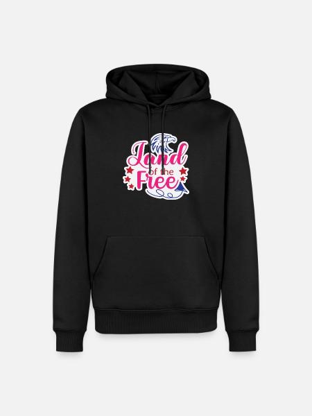 Terre de la liberté - Sweat à capuche Premium bio Homme - noir