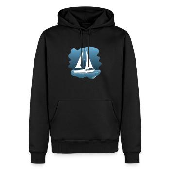 Segeln Segelschiff Segler Segelsport Segelboot - Männer Premium Bio Hoodie - Schwarz - Vorne - Nico (187cm)
