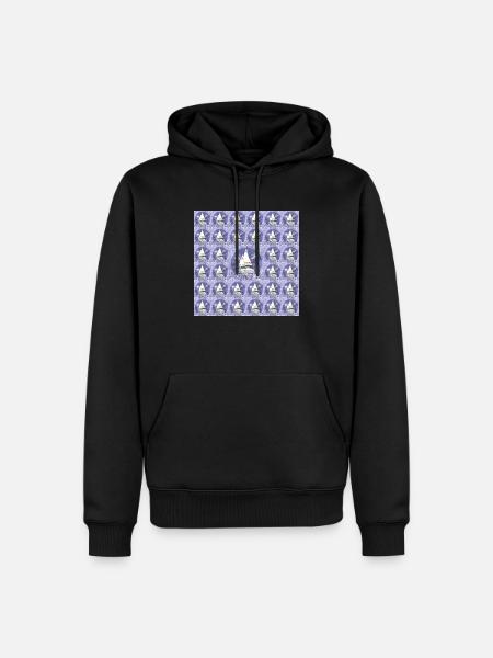 Segelboot - Männer Premium Bio Hoodie - Schwarz