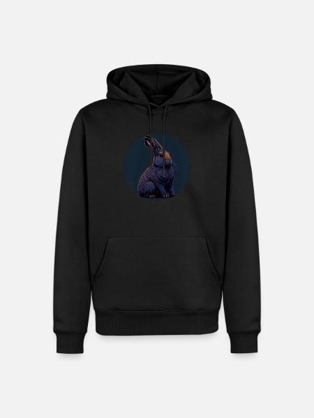Osterhase - Männer Premium Bio Hoodie - Schwarz