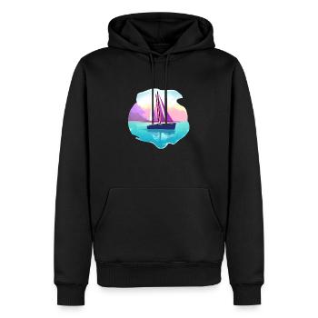 Voile Voile Voile Sport Marins - Sweat à capuche Premium bio Homme - noir - Devant - Nico (187cm)
