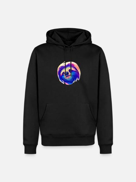 Sloth Sloth Drawing Fatigue Sloths - Men’s Premium Organic Hoodie - black