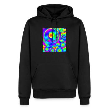 Lever de soleil méditerranéen - Sweat à capuche Premium bio Homme - noir - Devant - Nico (187cm)