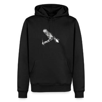 Budgerigar Propriétaire d’oiseaux Bird cockatiel - Sweat à capuche Premium bio Homme - noir - Devant - Nico (187cm)