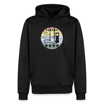 Gärtnerin, Gartenlady, Gummistiefel Prinzessin - Männer Premium Bio Hoodie - Schwarz - Vorne - Nico (187cm)