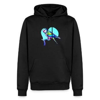 Budgerigar Bird Cockatiel Bird Propriétaire - Sweat à capuche Premium bio Homme - noir - Devant - Nico (187cm)