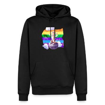 Pride mal anders - Männer Premium Bio Hoodie - Schwarz - Vorne - Nico (187cm)