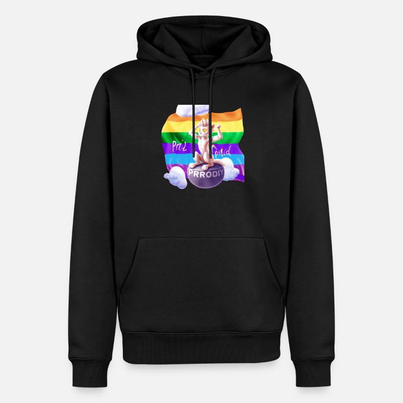 Pride mal anders - Männer Premium Bio Hoodie - Schwarz