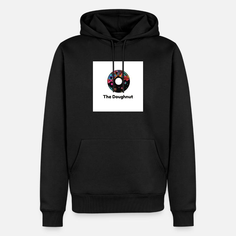 The Doughnut - Männer Premium Bio Hoodie - Schwarz