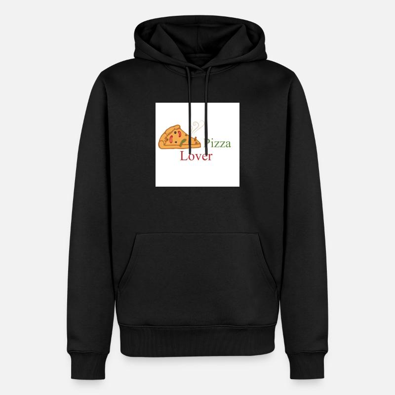 Pizza Lover - Männer Premium Bio Hoodie - Schwarz