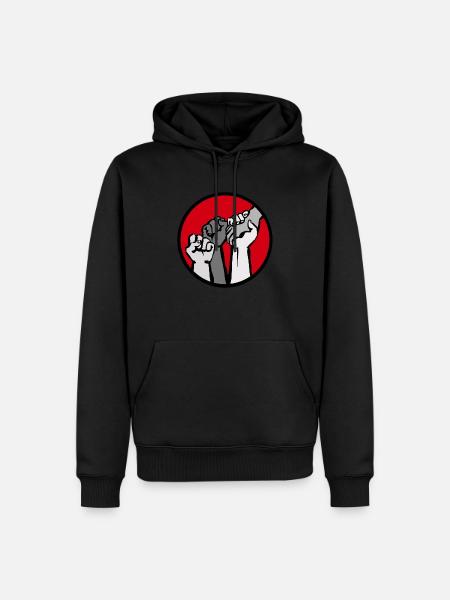 Fäuste3C - Männer Premium Bio Hoodie - Schwarz