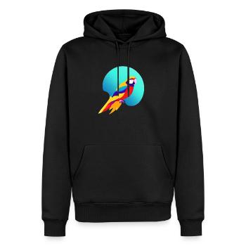 Budgerigar Propriétaire d’oiseaux Bird cockatiel - Sweat à capuche Premium bio Homme - noir - Devant - Nico (187cm)