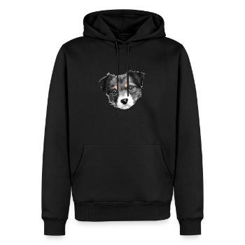 Chiens Berger Chien Propriétaire Chien Chien Propriétaire Chien Propriétaire - Sweat à capuche Premium bio Homme - noir - Devant - Nico (187cm)