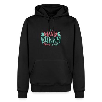 Mama Bunny 01 - Men’s Premium Organic Hoodie - black - Front - Nico (187cm)