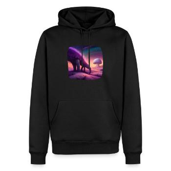 Fantasie Kreatur mystisch - Männer Premium Bio Hoodie - Schwarz - Vorne - Nico (187cm)