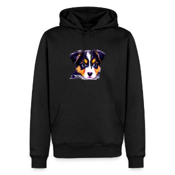 Hundeliebe Hunde Hund Schäferhund Hundehalter - Männer Premium Bio Hoodie - Schwarz - Vorne - Nico (187cm)
