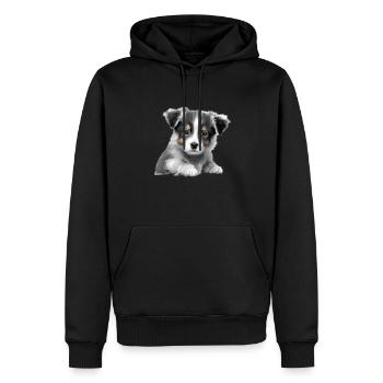 Chiens Propriétaires de chiens Bergers allemands Propriétaires de chiens Propriétaires de chiens - Sweat à capuche Premium bio Homme - noir - Devant - Nico (187cm)
