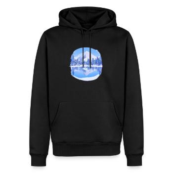 Ski Design Ski Ski Tenue de ski Skieurs - Sweat à capuche Premium bio Homme - noir - Devant - Nico (187cm)