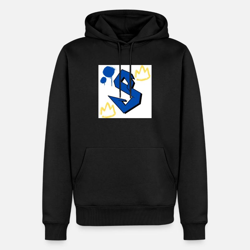 Logo s - Sweat à capuche Premium bio Homme - noir