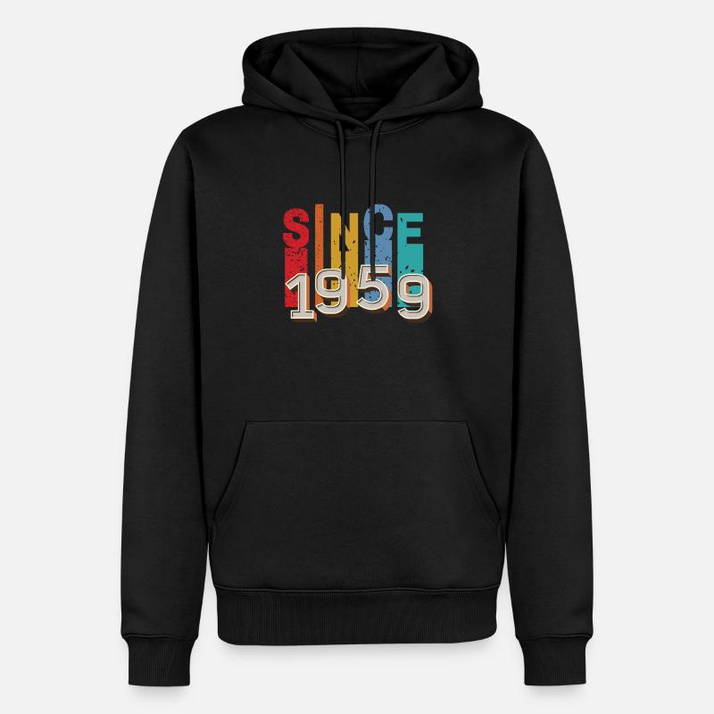 Since 1959 retro - Sweat à capuche Premium bio Homme - noir