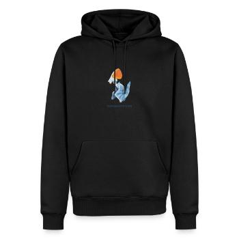 TUPANDACTYLUS - Männer Premium Bio Hoodie - Schwarz - Vorne - Nico (187cm)