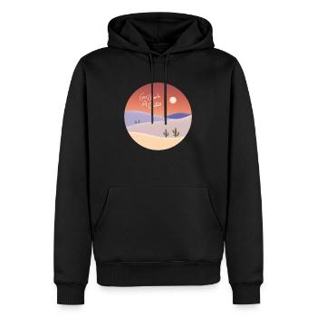 Go climb a cactus - Sweat à capuche Premium bio Homme - noir - Devant - Nico (187cm)