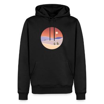 Erklimmen Sie einen Kaktus - Männer Premium Bio Hoodie - Schwarz - Vorne - Nico (187cm)
