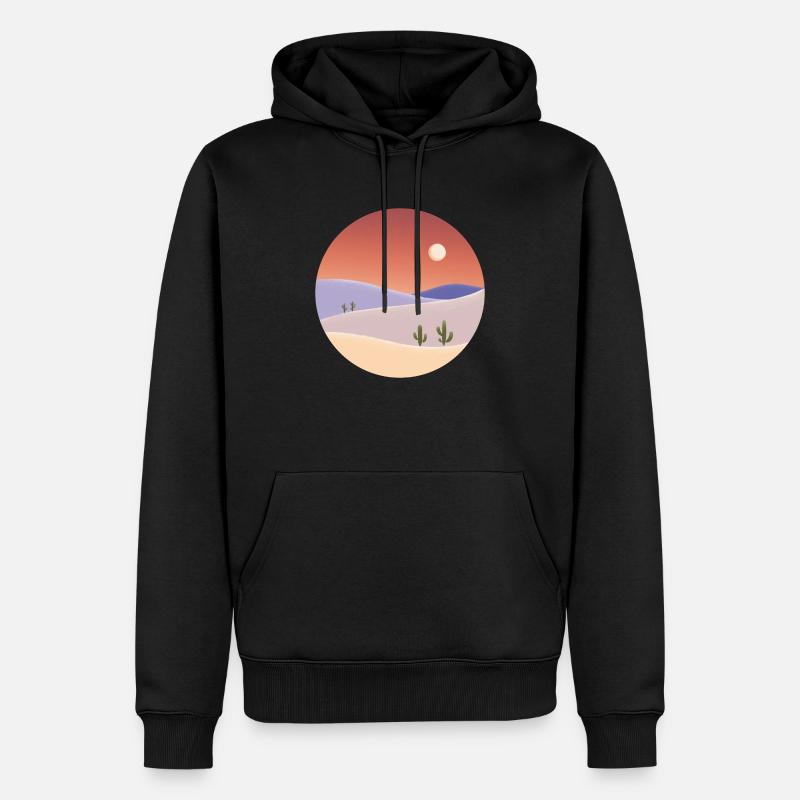Climb a cactus - Sweat à capuche Premium bio Homme - noir